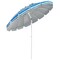 8FT Portable Beach Umbrella with Sand Anchor and Tilt Mechanism for Garden and Patio
